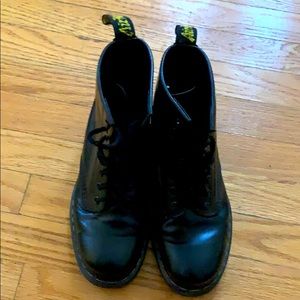 Black size 7 (men’s) Doc Marten boots
